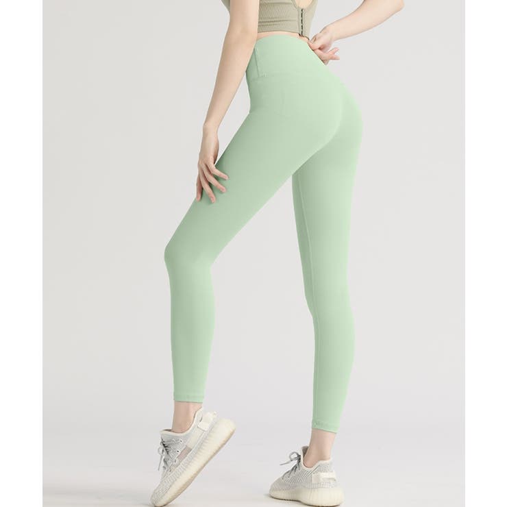 ハイストレッチレギンスパンツ ハイウエスヨガレギンス スポーツウェア