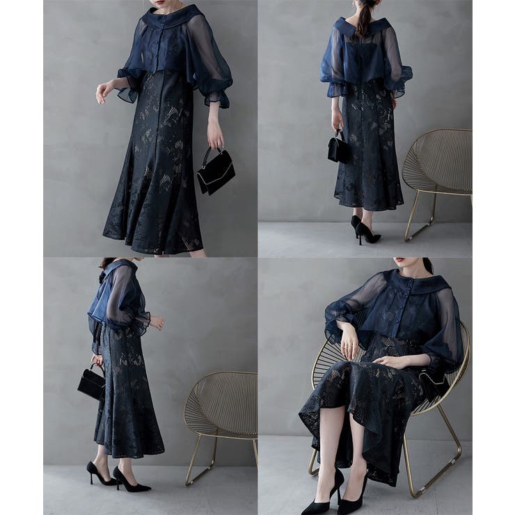 etoll エトル シアーブラウス&マーメイドキャミソール[品番