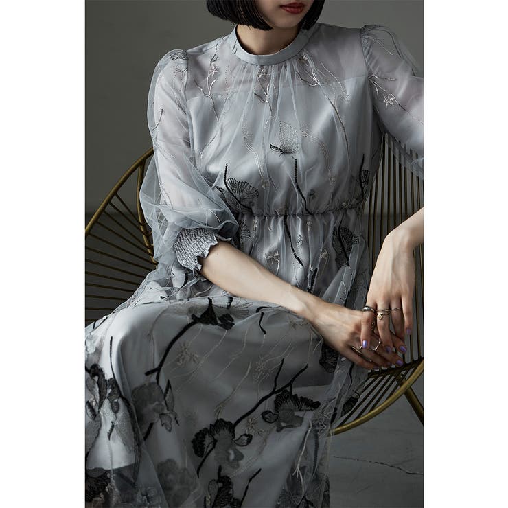 etoll エトル 刺繍レースワンピース[品番：FT000008062]｜Fashion