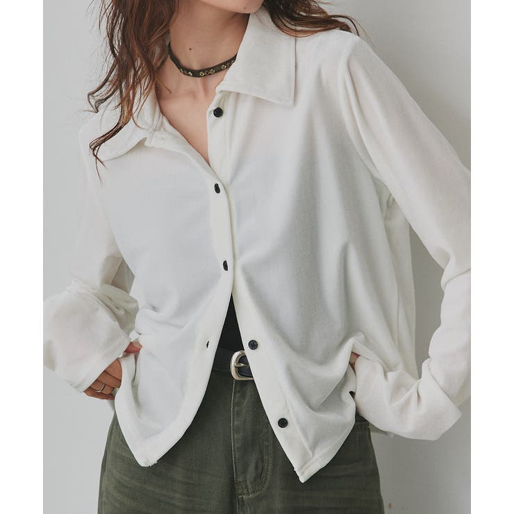 コンパクトベロアシャツ[品番：ADEW0005046]｜ad thie（アドティエ）の