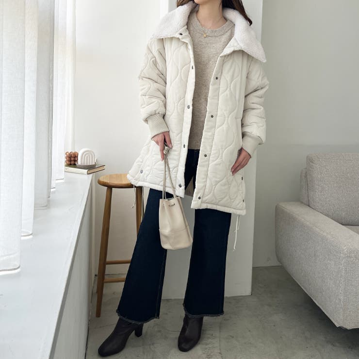 衿ボアマルチウェイキルティングコート[品番：GERW0010418]｜GeeRA