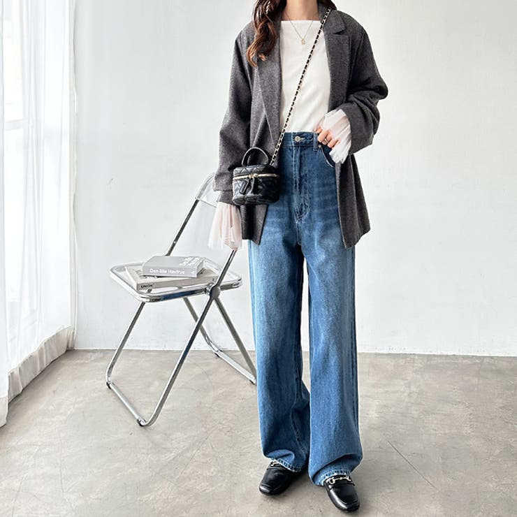 ハイウエストストレートデニム[品番：GERW0010588]｜GeeRA（ジーラ）の