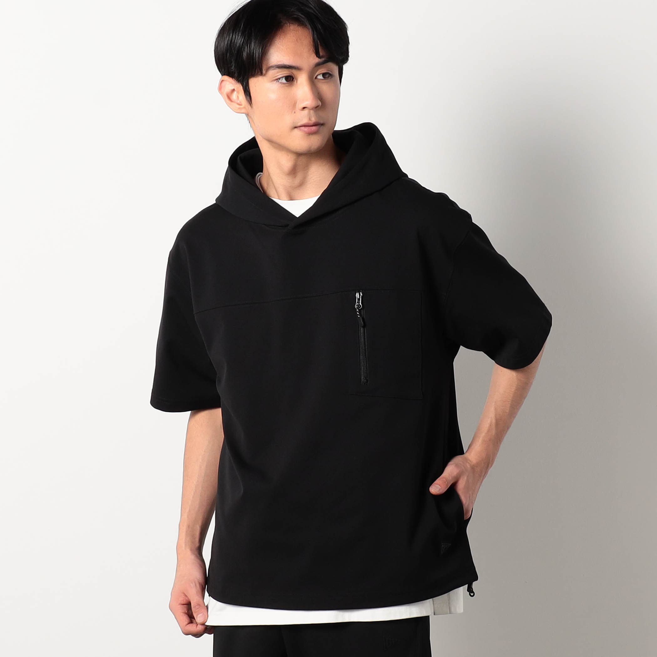 圧縮マイクロカノコ半袖パーカー[品番：NICW0006584]｜NICOLE（ニコル