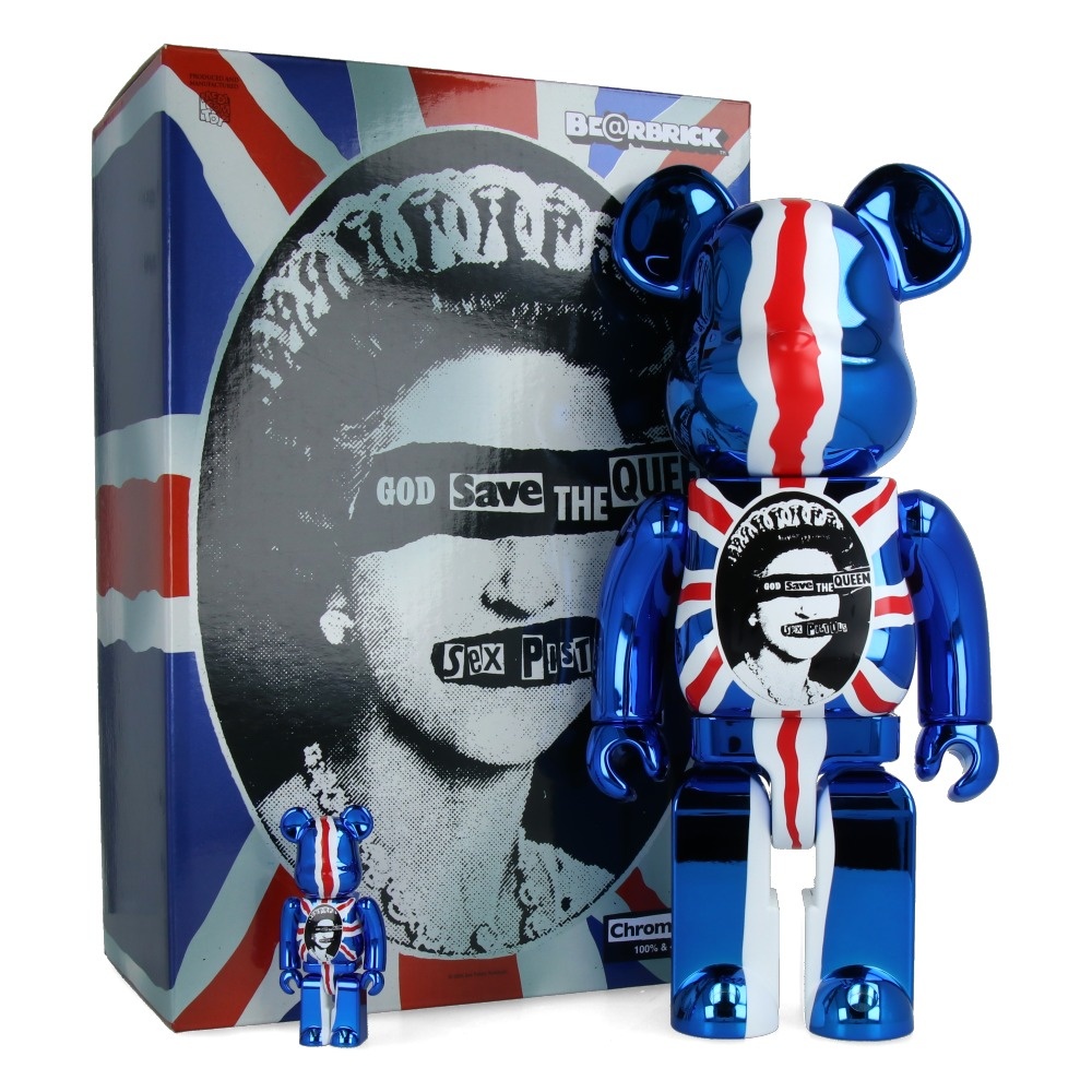 400% & 100% Bearbrick set - Sex Pistols - God save the Queen