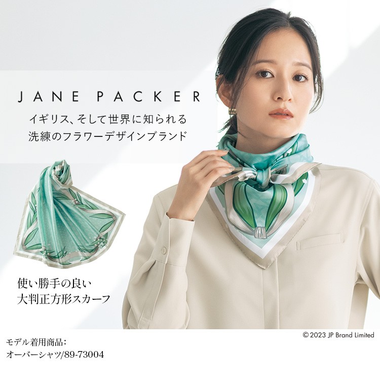 通年]JANE PACKER スカーフ[大判正方形](89-79006) | セロリー株式会社