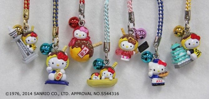 ハローキティ ストラップ 祭 あれもこれもみんなハローキティ たこ焼き