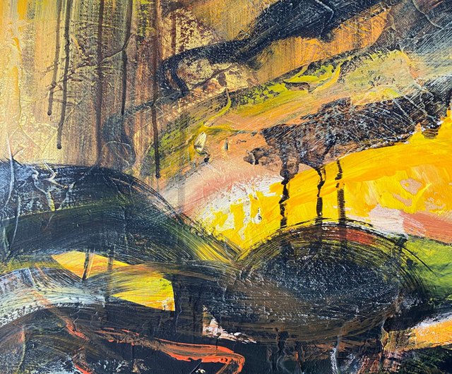 送料無料】スペイン 情熱的なキスの抽象的なカップルの絵画、モダンな