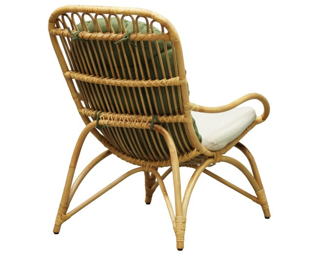 台湾 南国風ラタンラウンジチェア モート 手編み インドネシア産天然