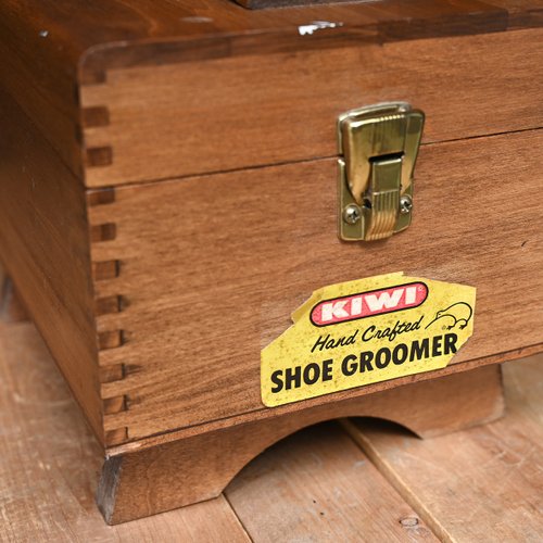 台湾 ヴィンテージ KIWI アンティーク靴磨きツールボックス