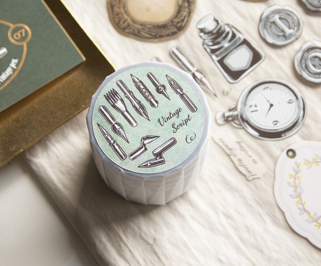 台湾 アンティーク文具 ー 5cm クリアPETテープ 樂意デザイン【公式