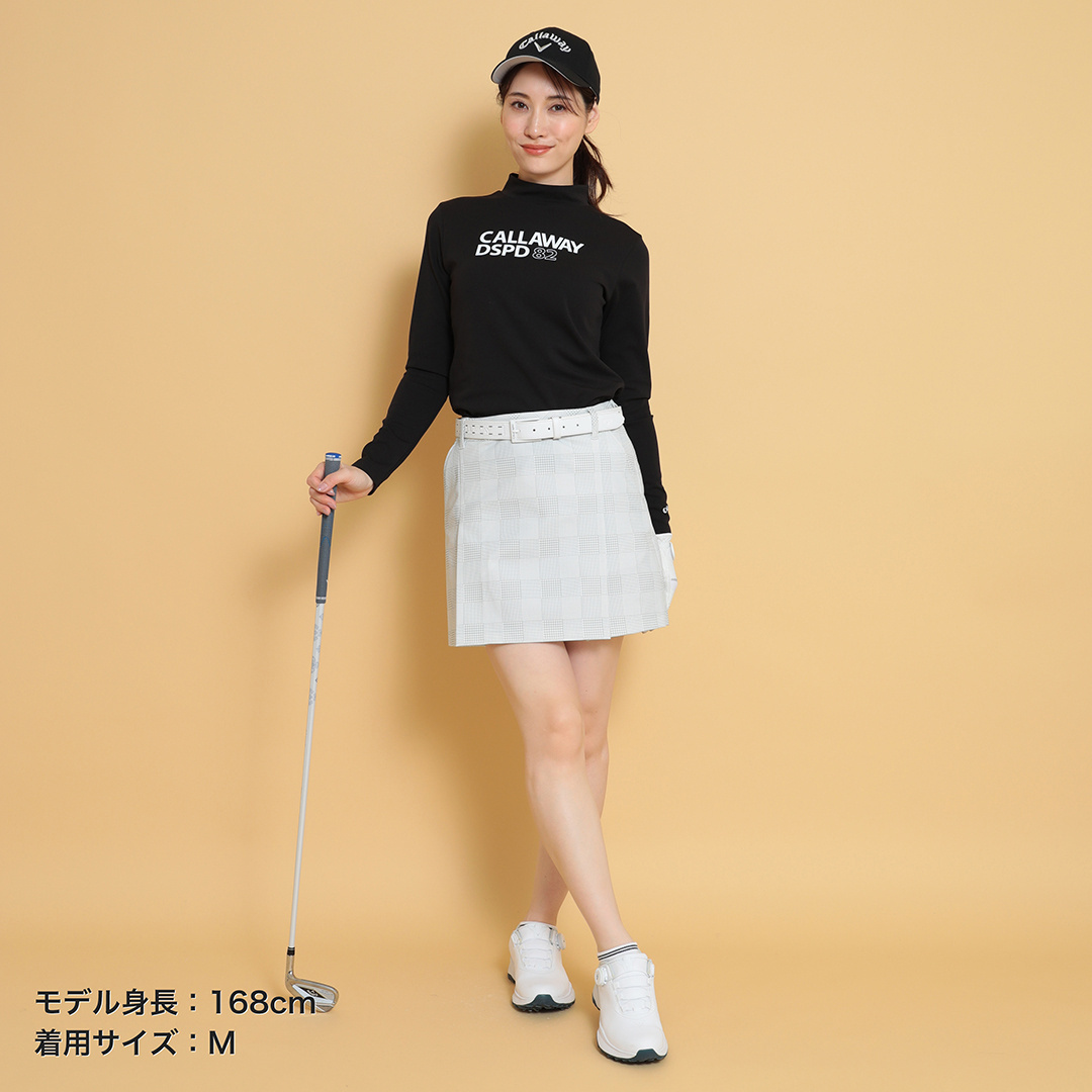 2WAYストレッチピケチェック柄スカート (WOMENS)
