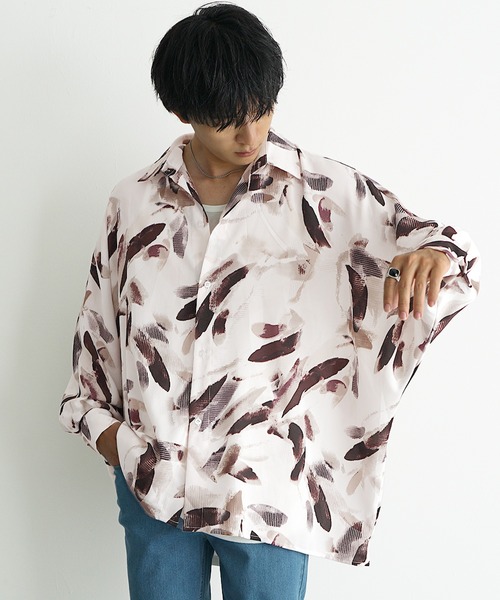 MINORITY | 【MinoriTY】 ニュアンス花柄ドルマンシャツ ドルマン