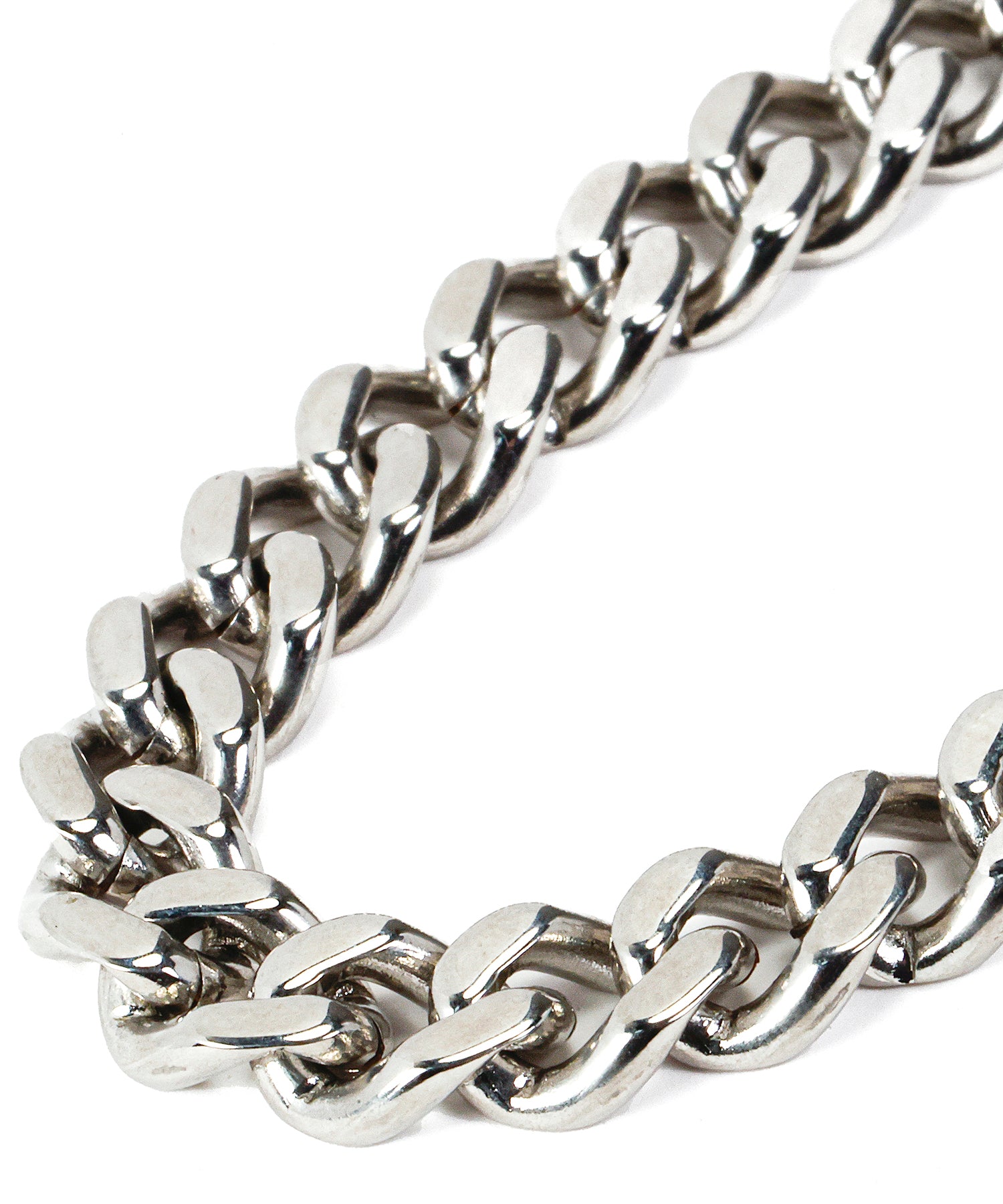 シルバー]チェーンブレスレット/6mm