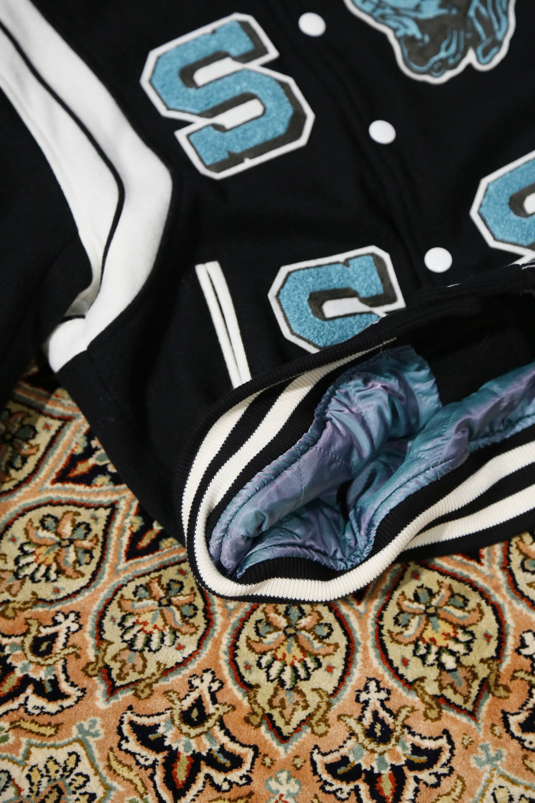 SUGARHILL（シュガーヒル）の EMBROIDARY TEDDY JACKET (BLACK