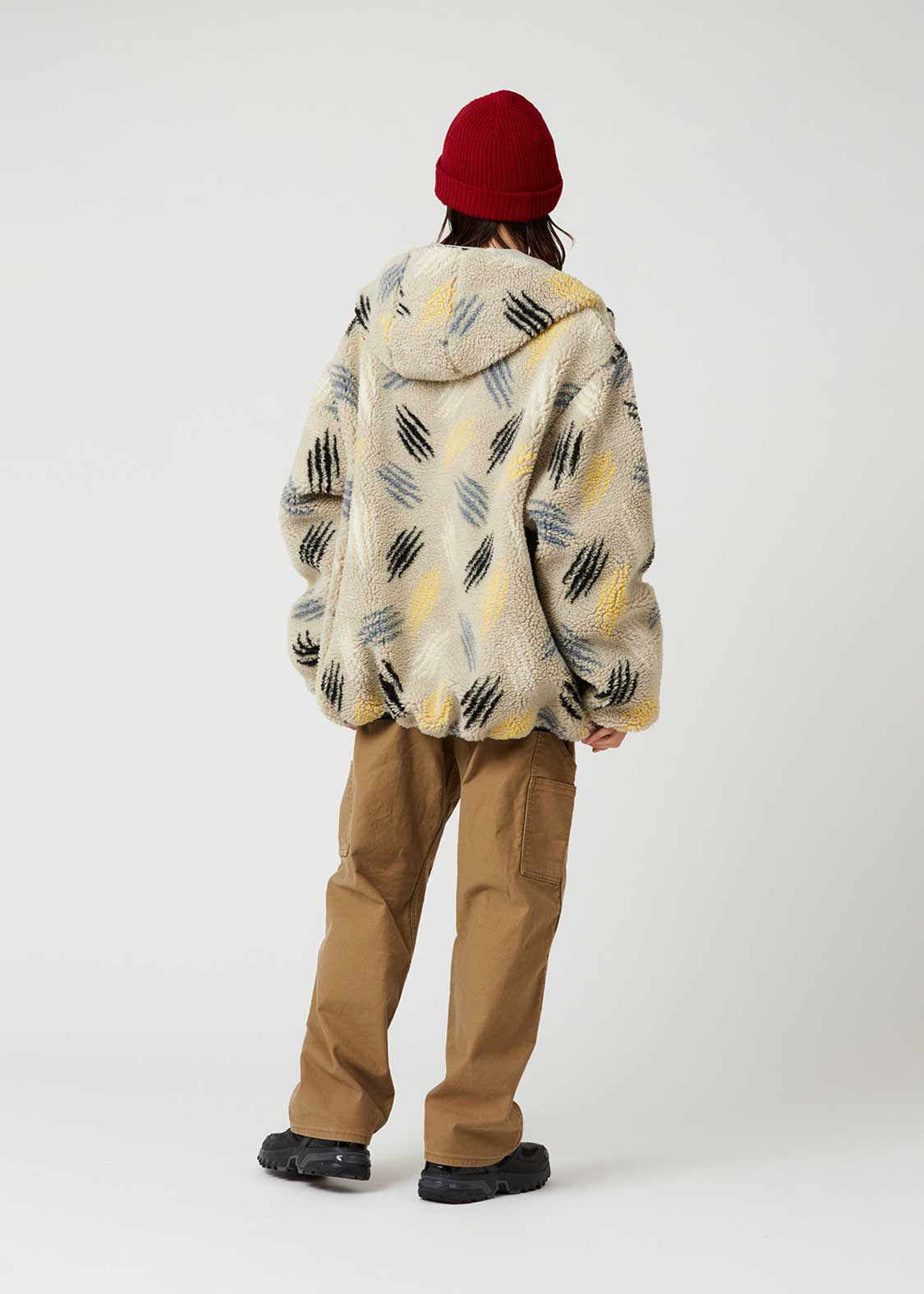 オーサムタイガー｜ジャカードボアジップパーカー｜ユニセックス