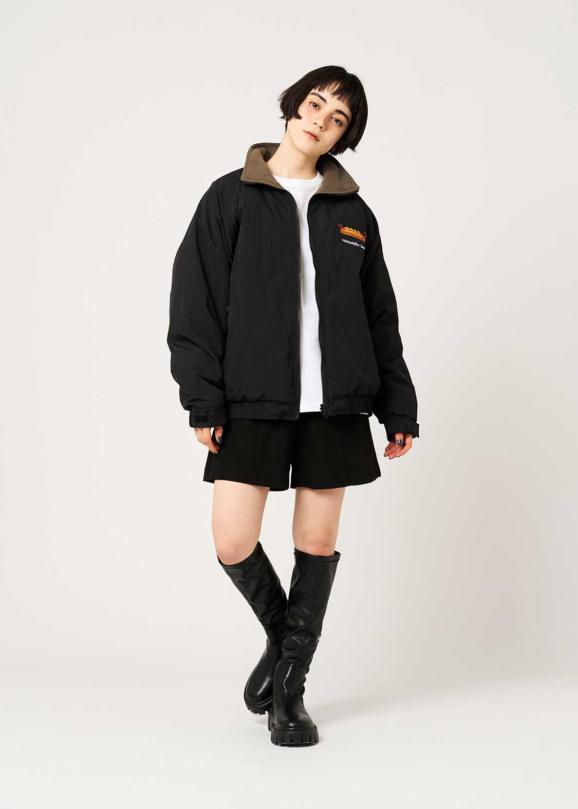 ナガスギルイヌミーツホットドッグ｜リバーシブルブルゾン｜ユニ