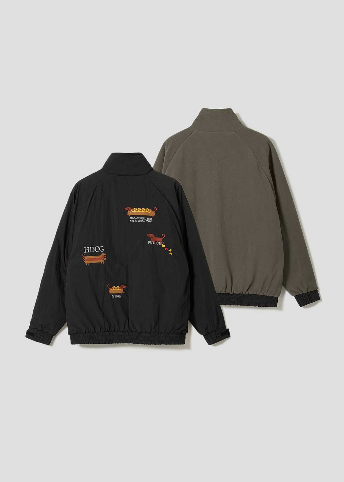 ナガスギルイヌミーツホットドッグ｜リバーシブルブルゾン｜ユニ