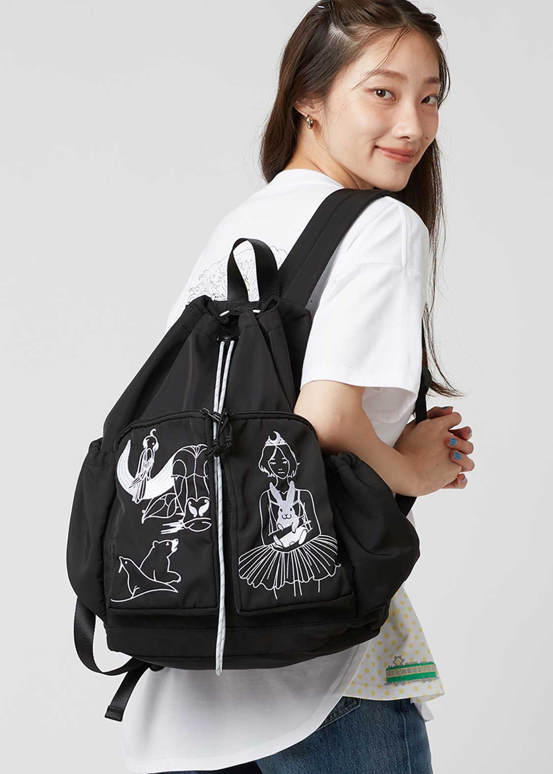 ファンクラブ｜ストリングバックパック｜ユニセックス｜グラニフ