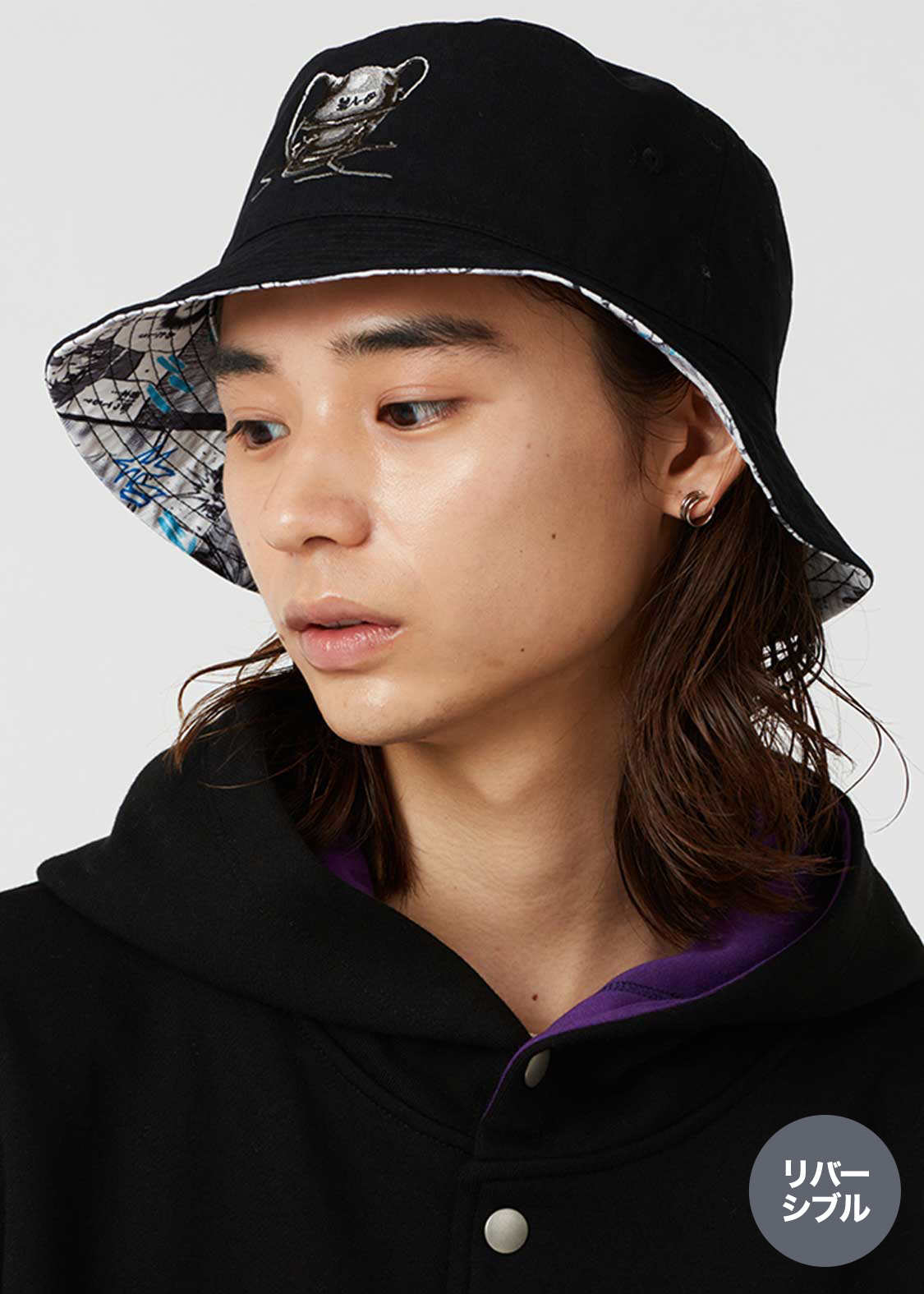 未来｜リバーシブルバケットハット｜ユニセックス｜グラニフ(graniph