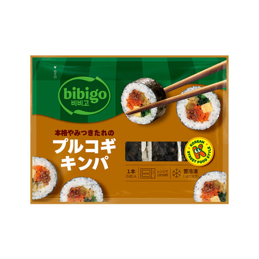 bibigo 本格やみつきたれの プルコギキンパ(ハーフ)(bibigo / 調理冷凍