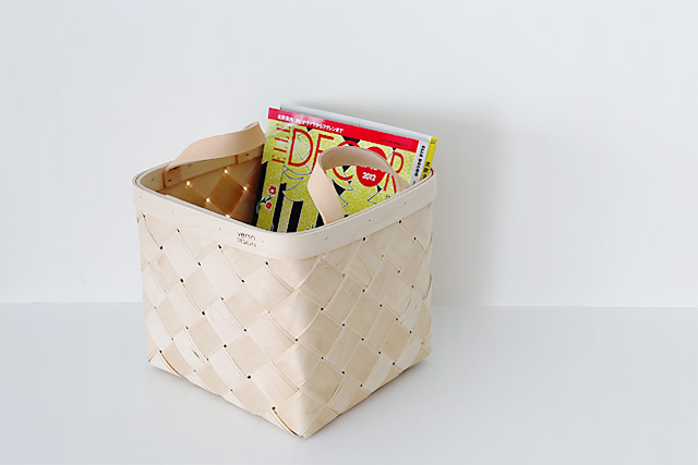 VERSO DESIGN ベルソデザイン/白樺と革のバスケット COMFOTA 北欧雑貨店