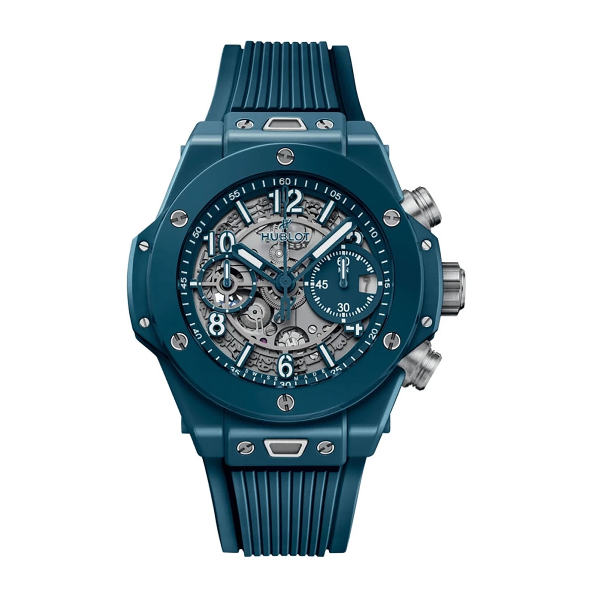 Hublot Big Bang Unico Petrol Blue Ceramic Watch 43mm 441.ES.5121