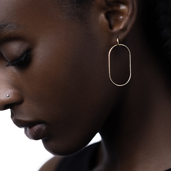 K18 ALL ABOUT BASICS ダイヤモンド ショートアロー ピアス