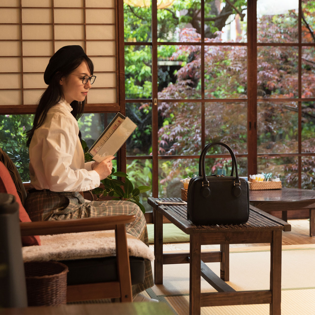 OSAKAKABAN・熟練職人のとっておきのミニボストン tak-507 conaran