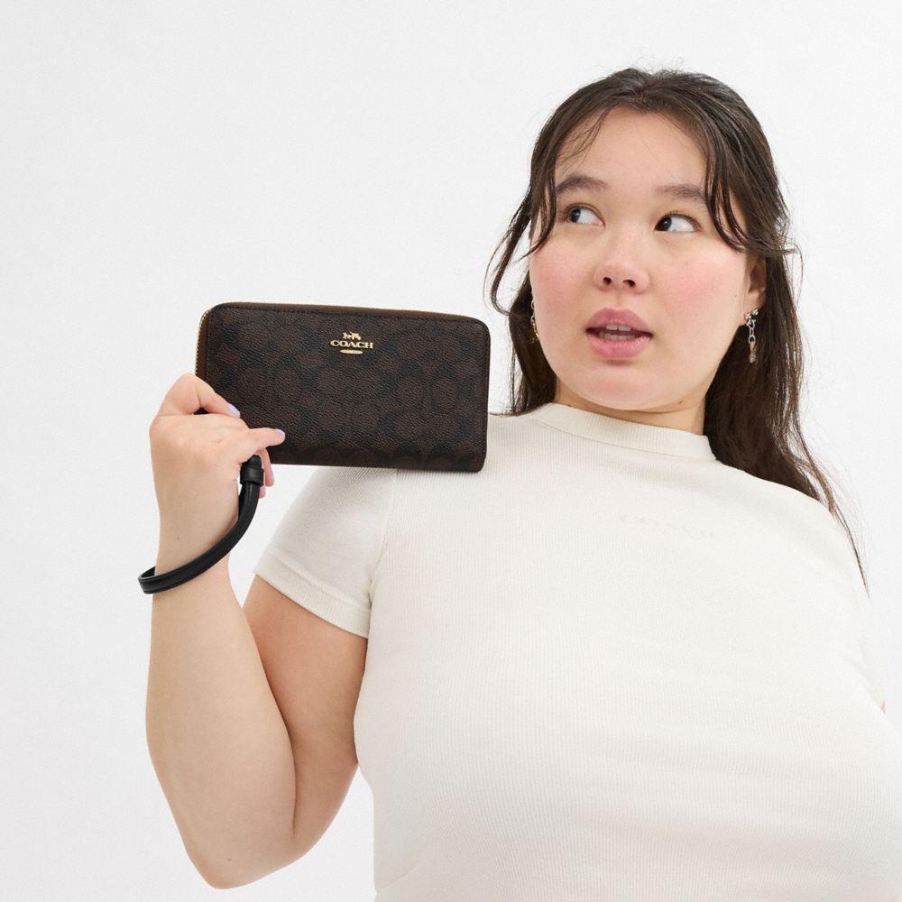 公式】コーチアウトレット | ロング ジップ アラウンド ウォレット
