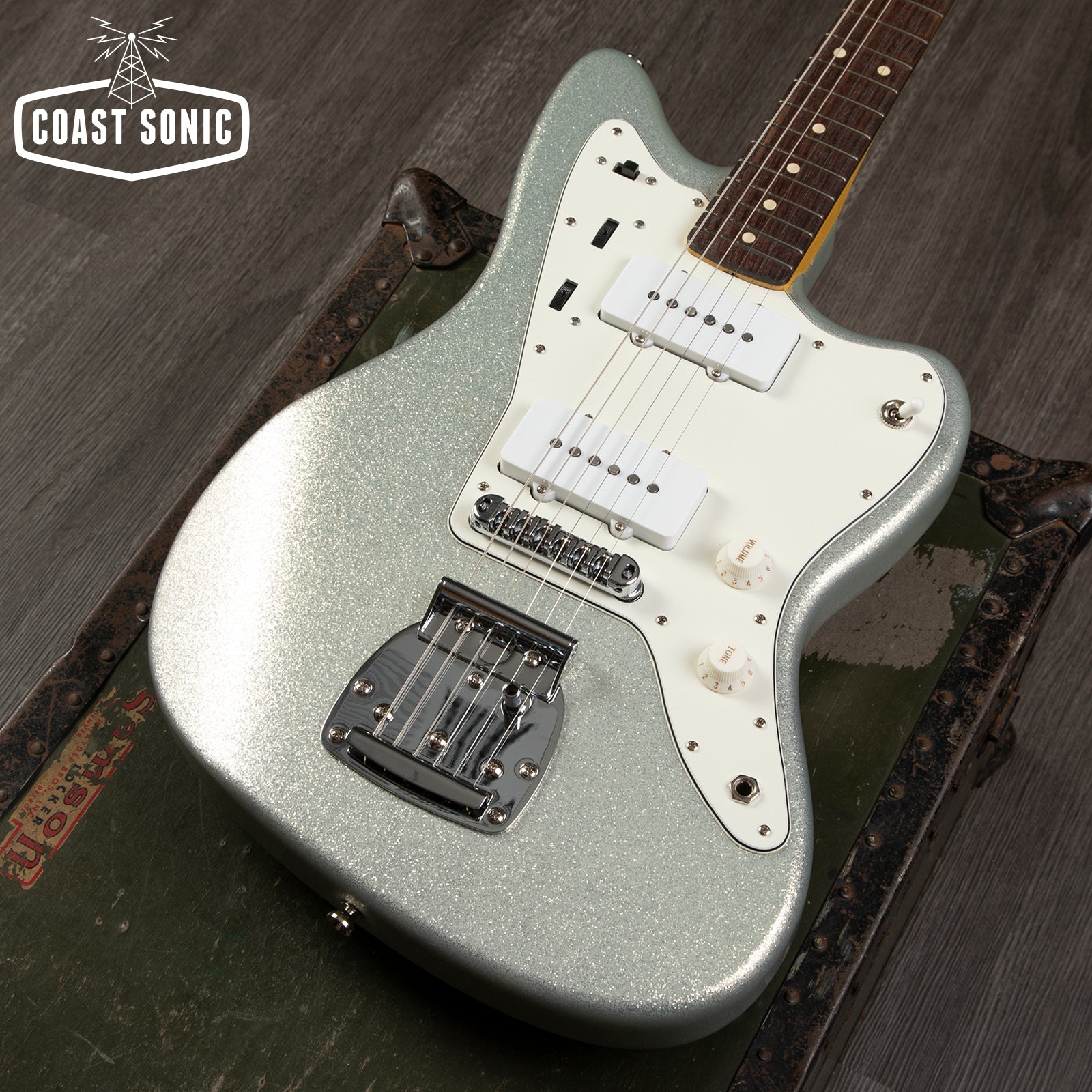 Nash Guitars JM-63 Silver Sparkle w/SKB hardcase