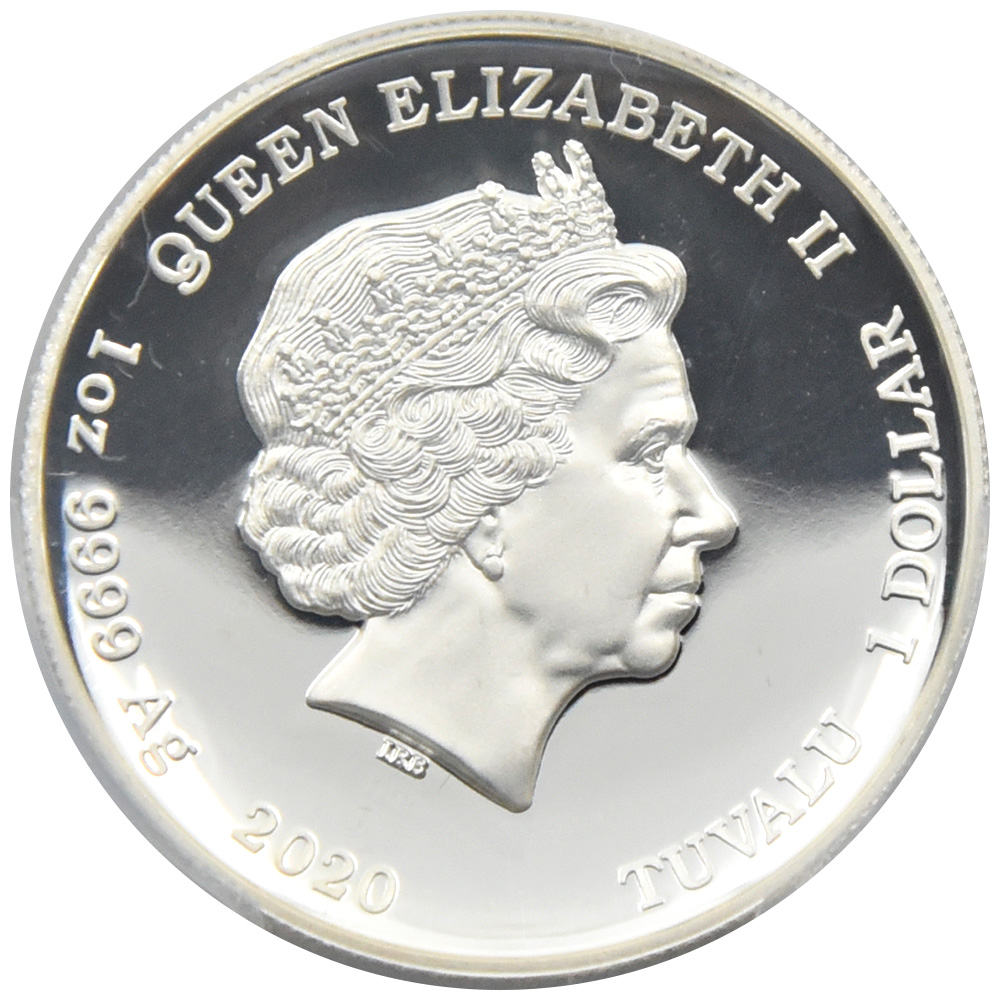 ツバル 2020 エリザベス2世 S$1 銀貨 PCGS PR70DCAM 007 ジェームズ