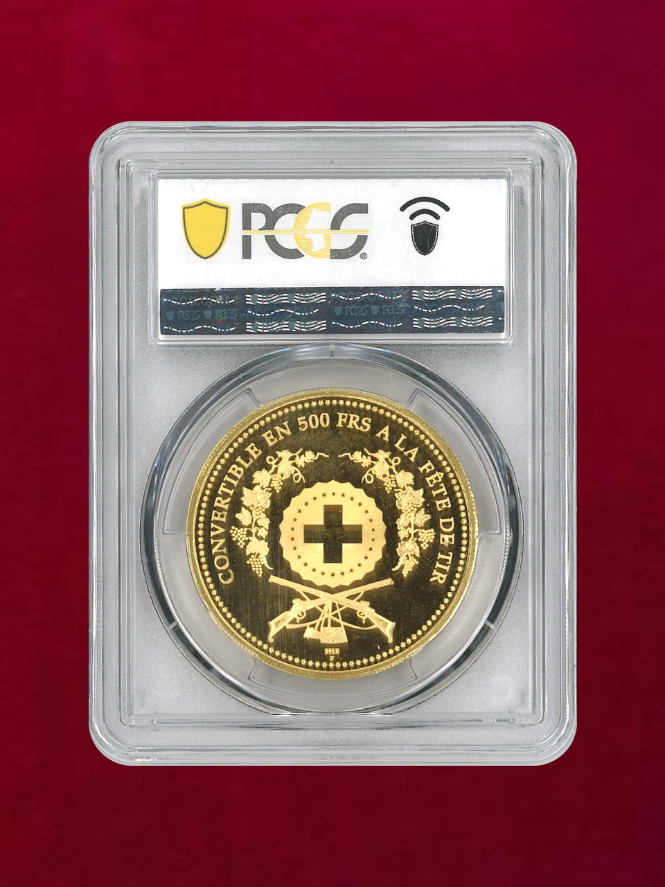 Switzerland] 500 franc gold coin 2000 Shooting Festival Bere PCGS