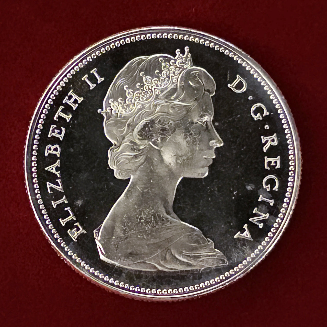 カナダ】カナダ建国100周年記念 1ドル 銀貨 プルーフ 1967［B-0000605