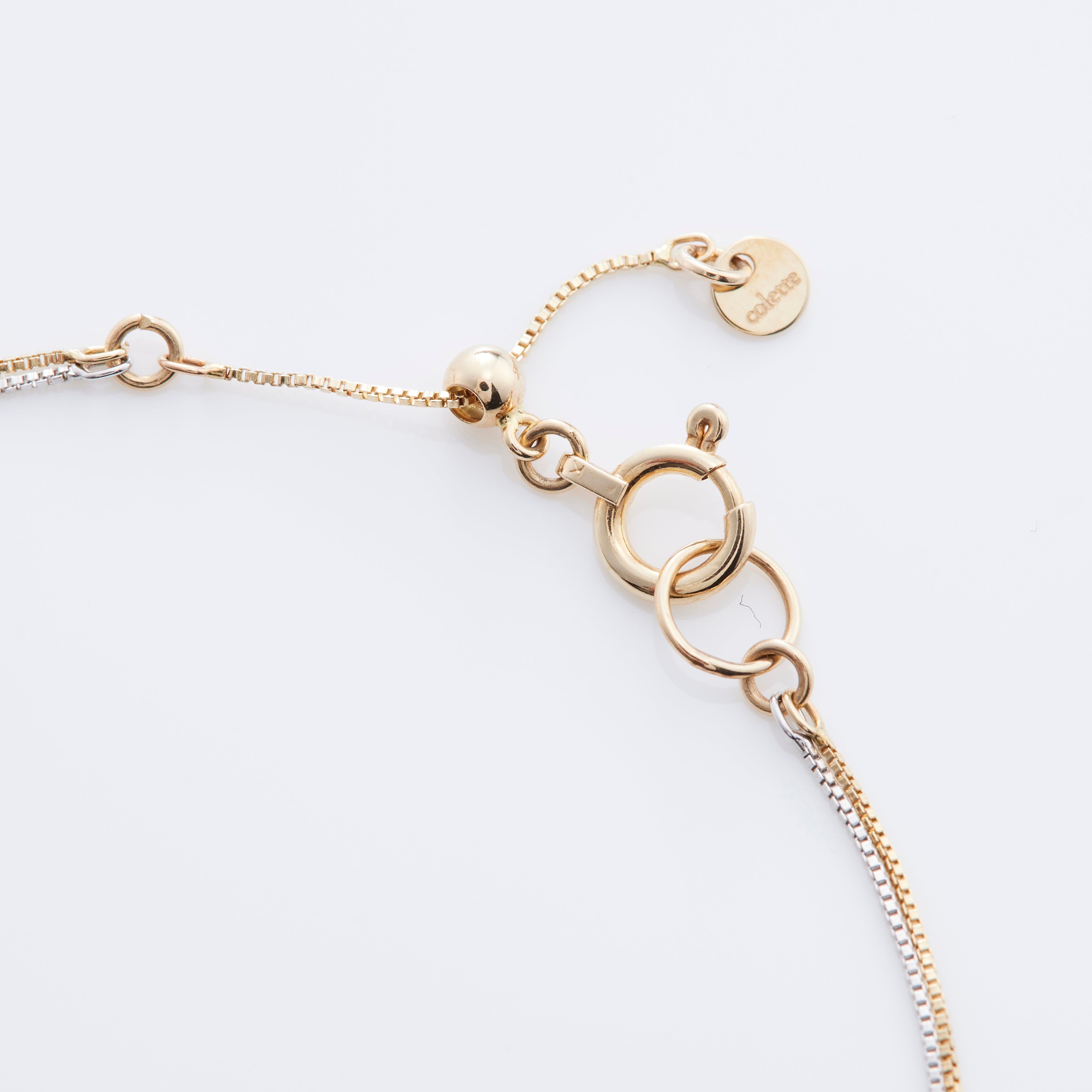 K10YG VチェーンS 2連コンビ ブレスレットYG×WG – COLETTE GIFT