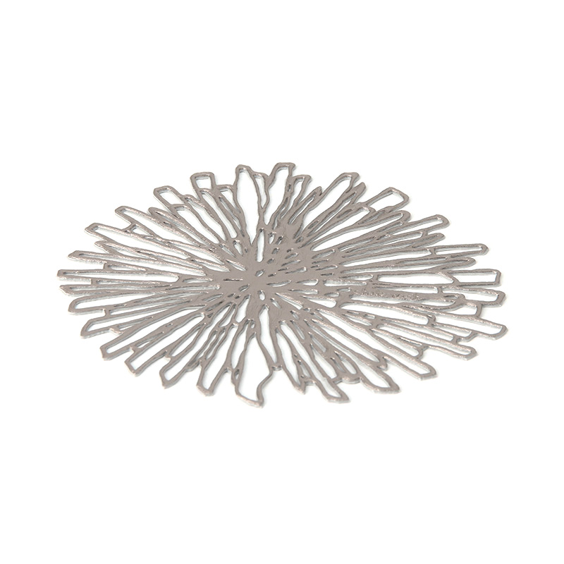 Chilewich（チルウィッチ）ブルーム コースター ガンメタル｜5%point