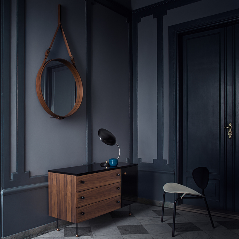 GUBI（グビ）ADNET MIRROR（アドネミラー）サーキュラー タンレザー