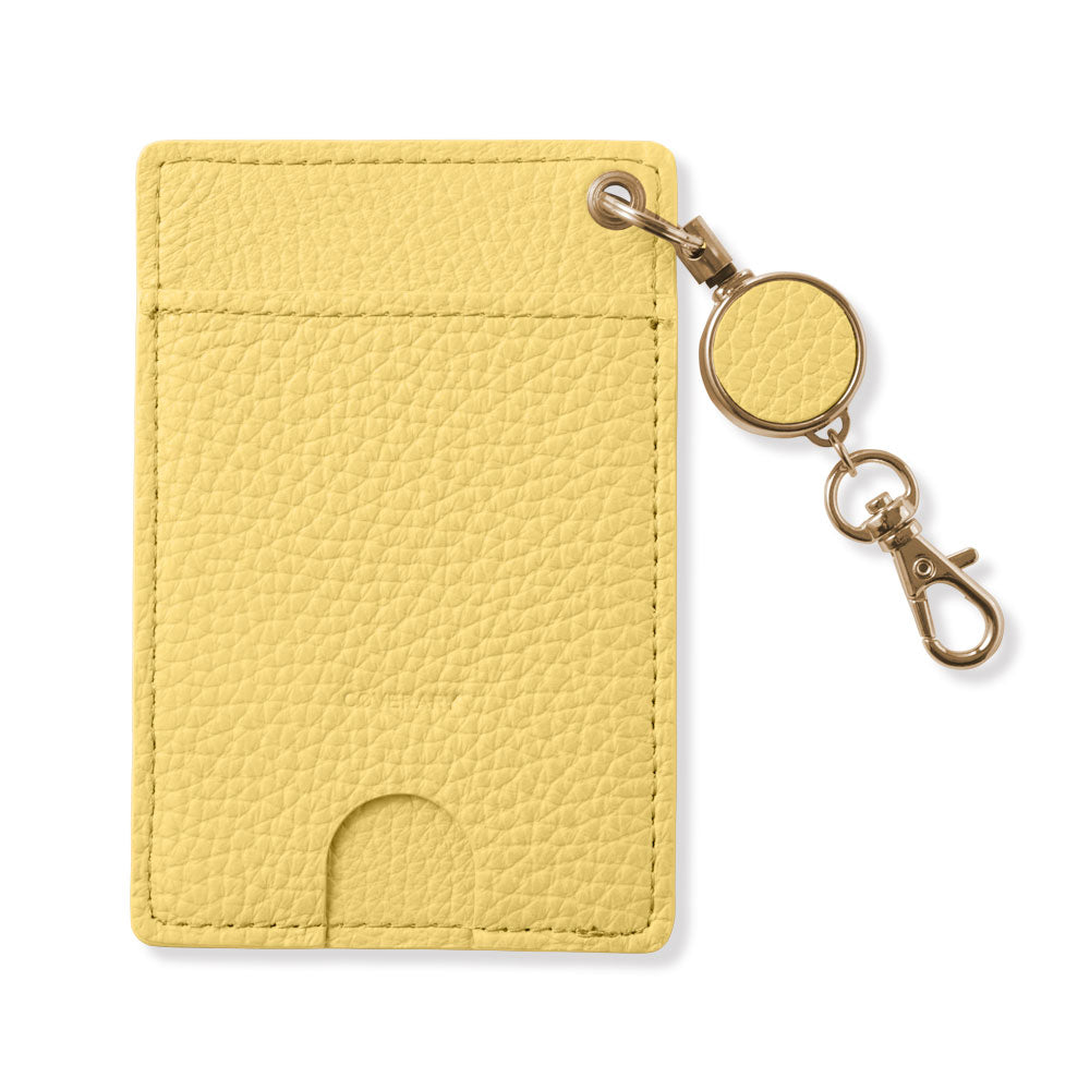 本革 32色 イタリアンシュリンクレザー リール付きパスケース – COVERARY