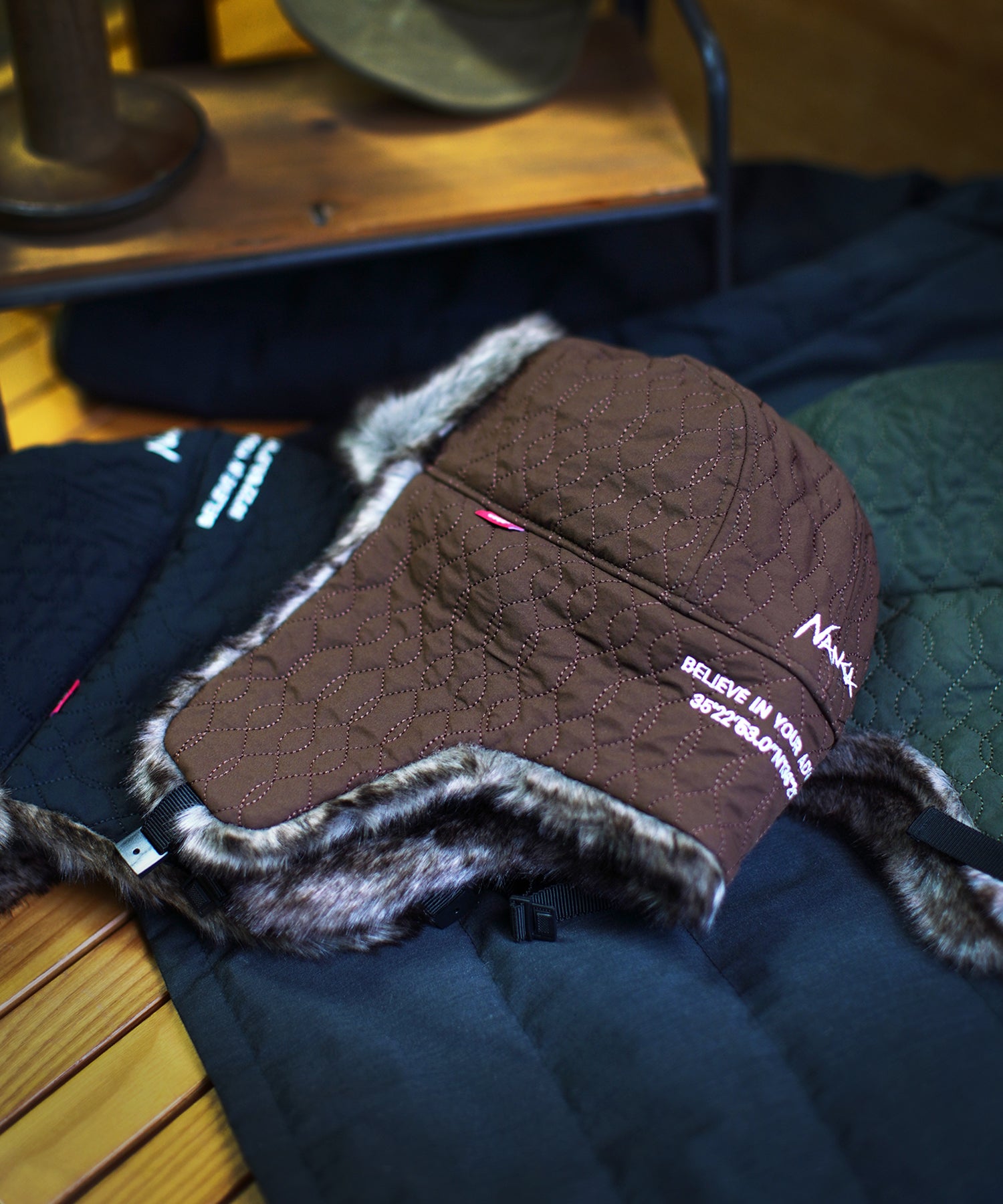 NAC034 NANGA × Clef QUILT PILOT CAP – CLEFSHOP