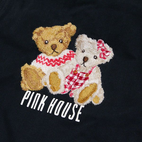 黒ペアくま刺繍オーバーオール - ピンクハウス通販｜リサイクル