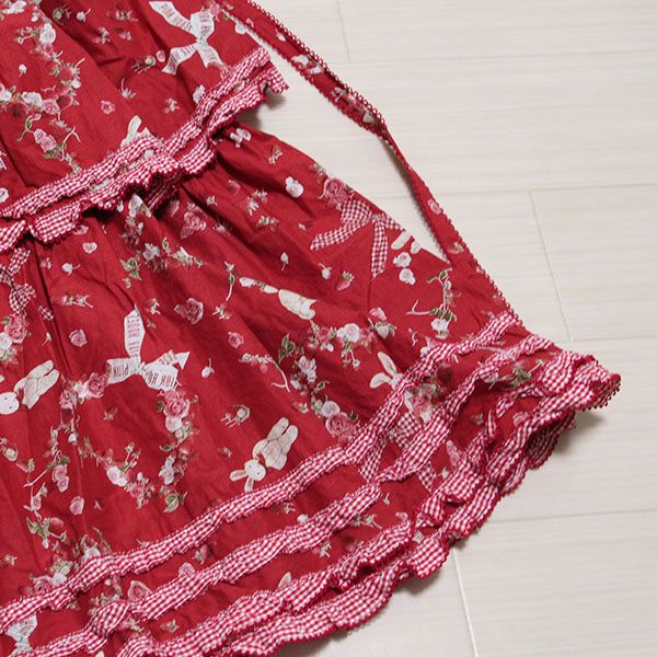 赤ハートベリーラビット段々ワンピース - ピンクハウス通販