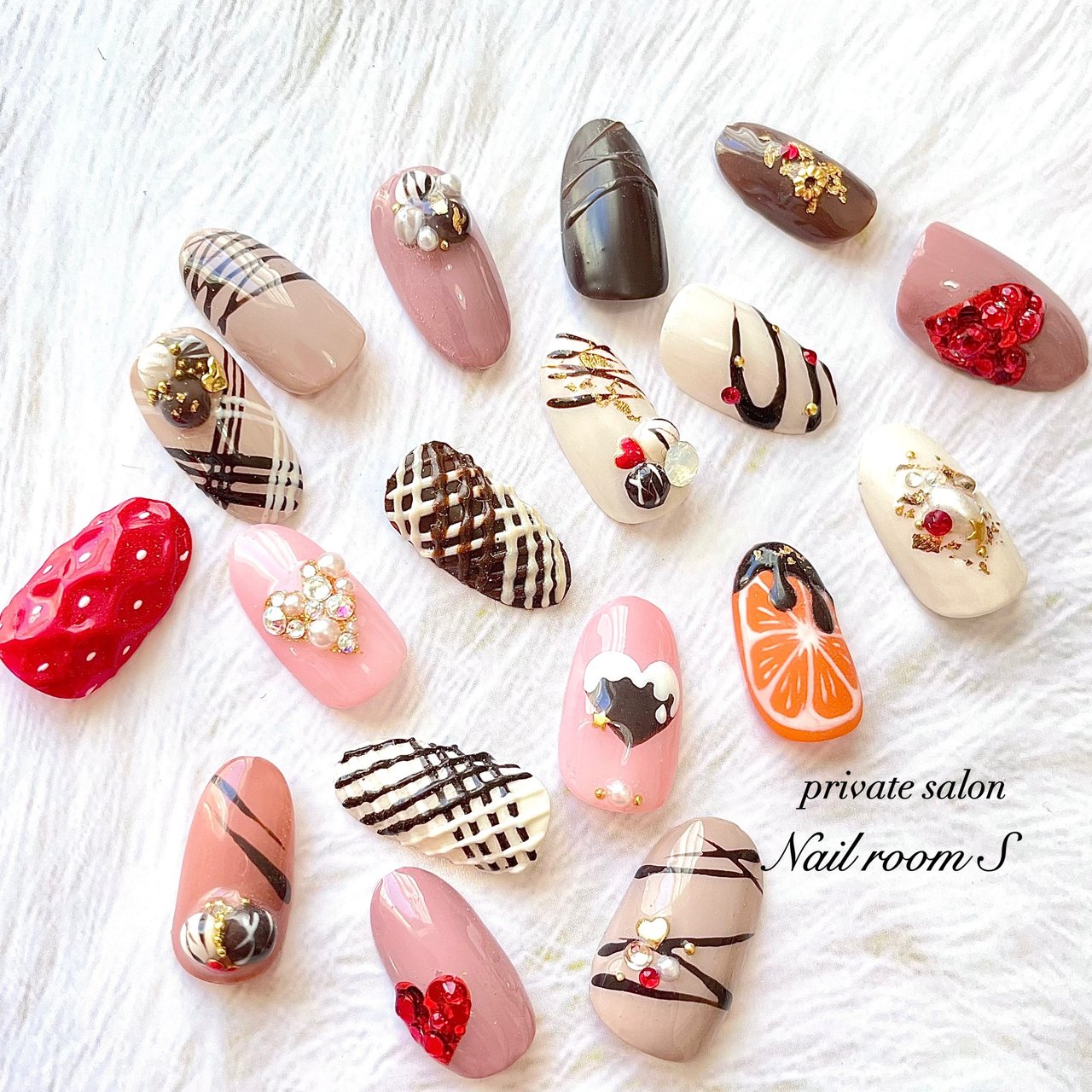 バレンタイン/パーティー/デート/女子会/ハンド - Nailroom__S Shiho