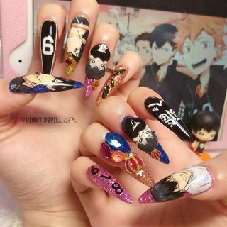 人気順｜#影山飛雄ネイルのネイルデザイン｜ネイルブック