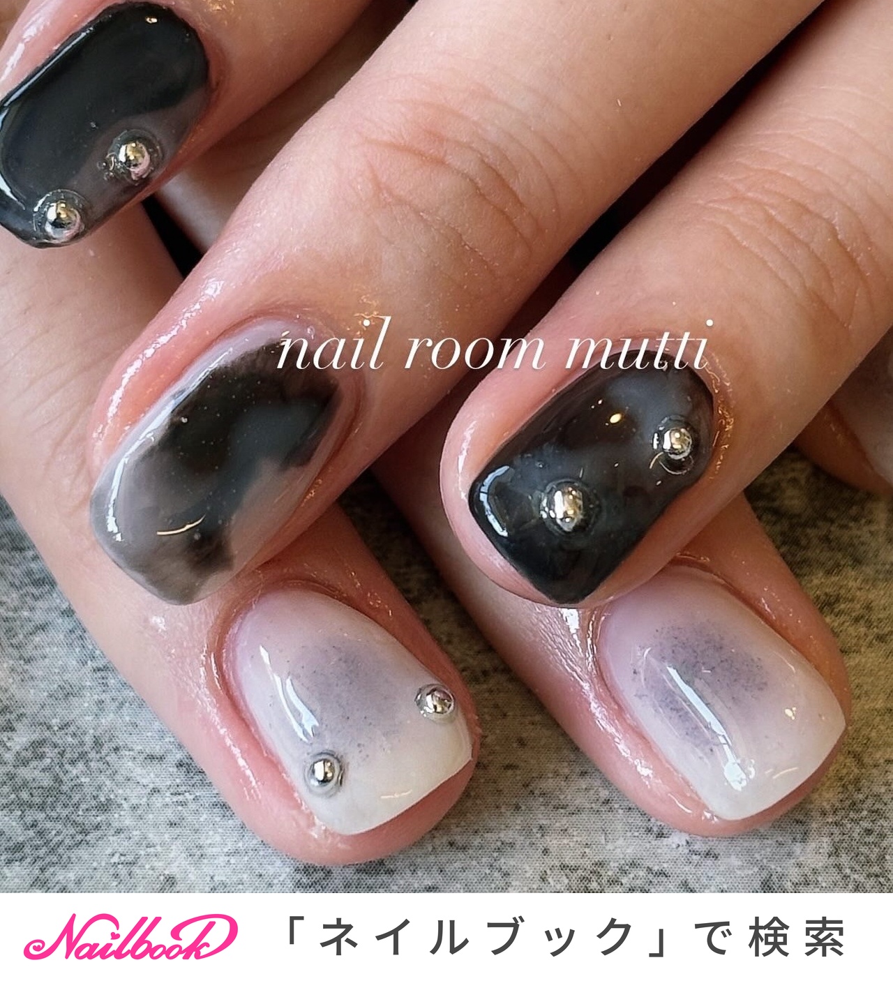 うゆ ホワイトチェック チークネイルチップ うゆ ホワイトチェック