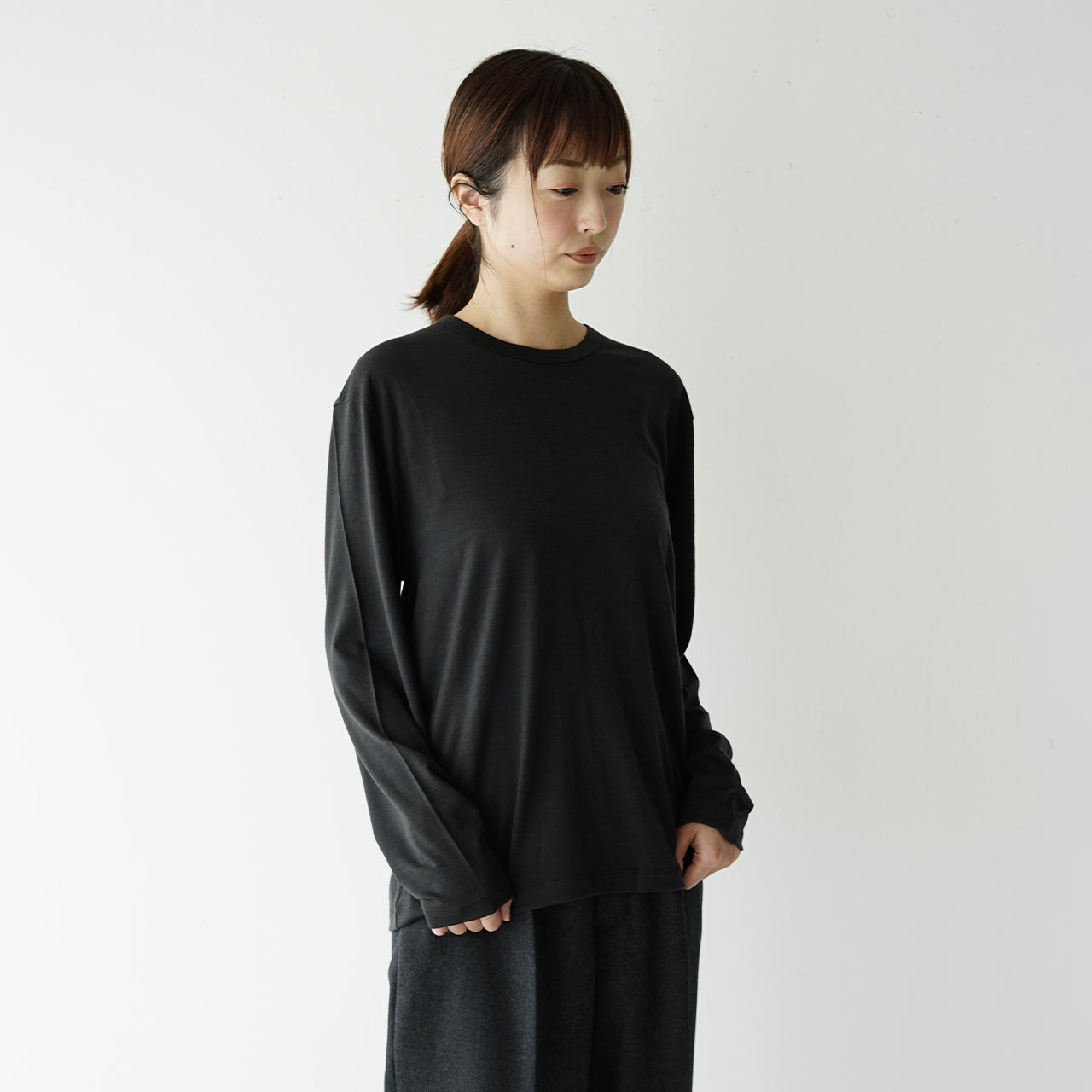 1907 ウール ロング スリーブ Tシャツ wool long sleeve T-shirt