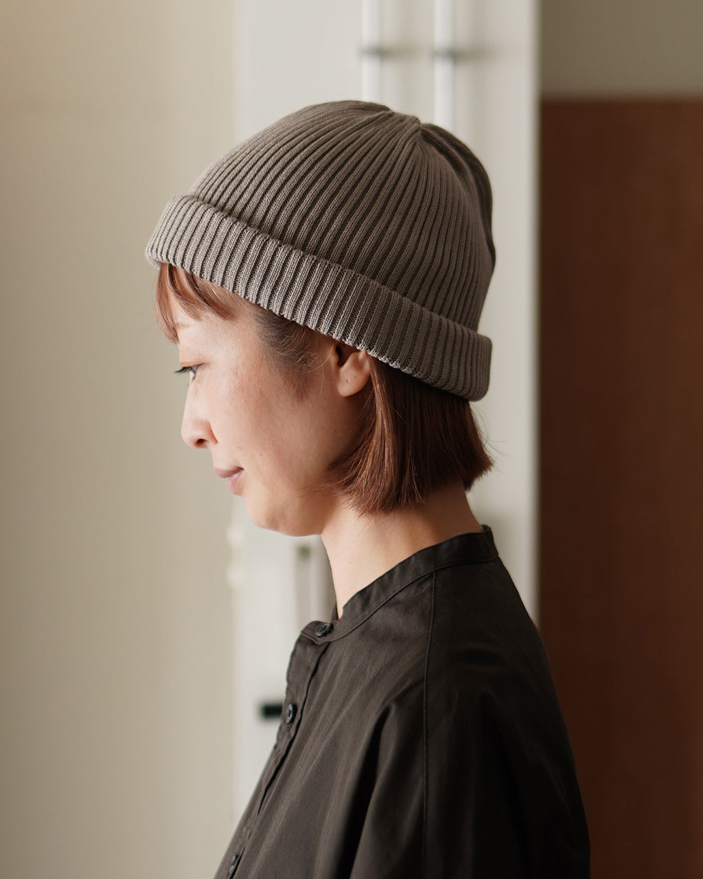 ロトト ROTOTO コットン ロールアップ ビーニー COTTON ROLL UP BEANIE