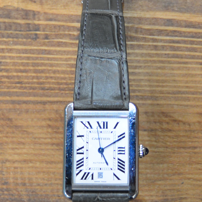 カルティエ タンク ソロ 交換用時計ベルトオーダー｜製作例｜交換用