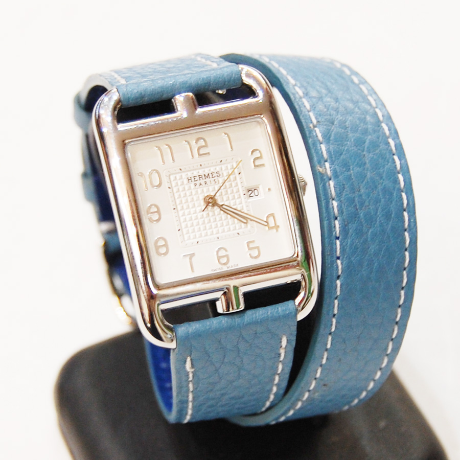 エルメス ケープコッド 交換用時計ベルトオーダー｜シュリンクレザー