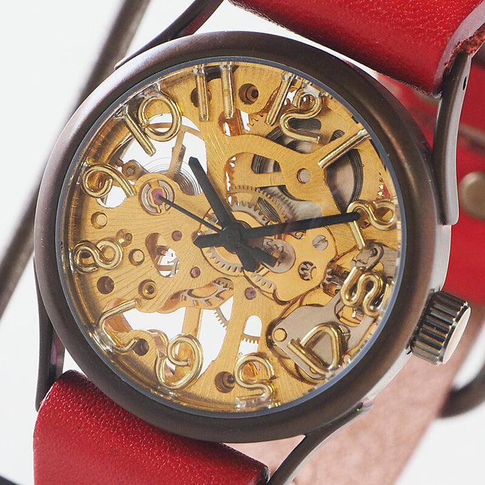 vie（ヴィー） 手作り腕時計 手巻き式 “compact mecha -コンパクト