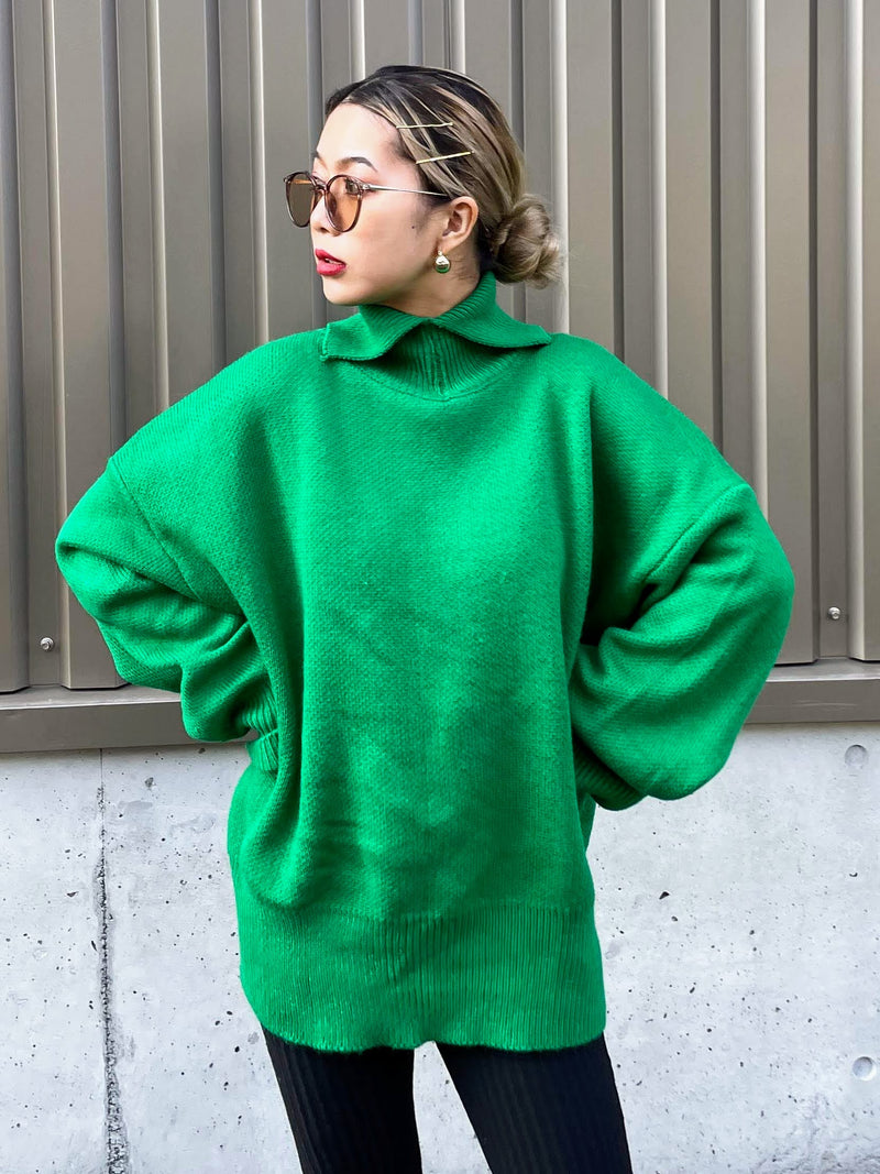 グリーンスリットタートルニット DPA27127 – CRAMMY