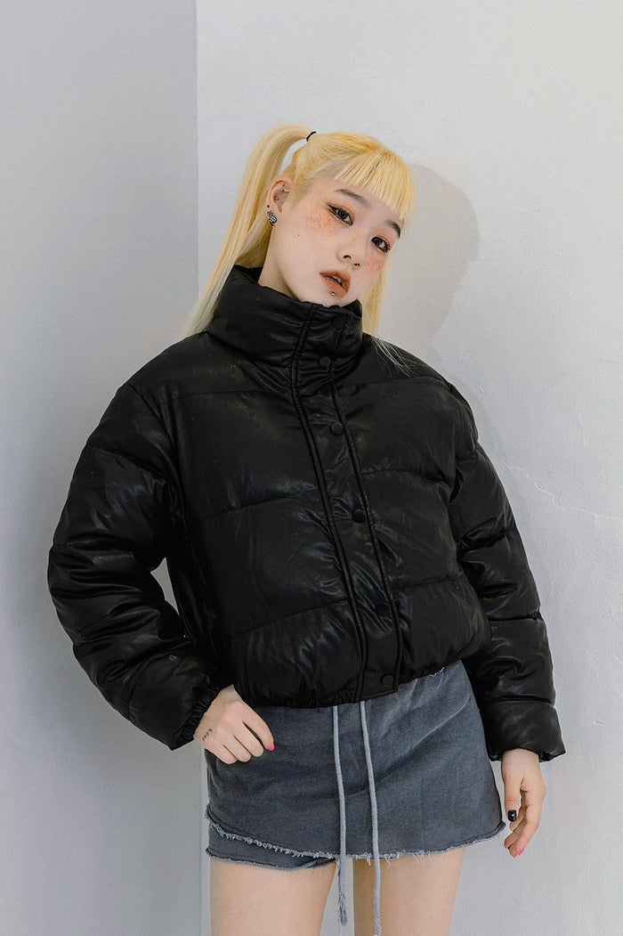 レザーショートダウンジャケット DPA80073 – CRAMMY